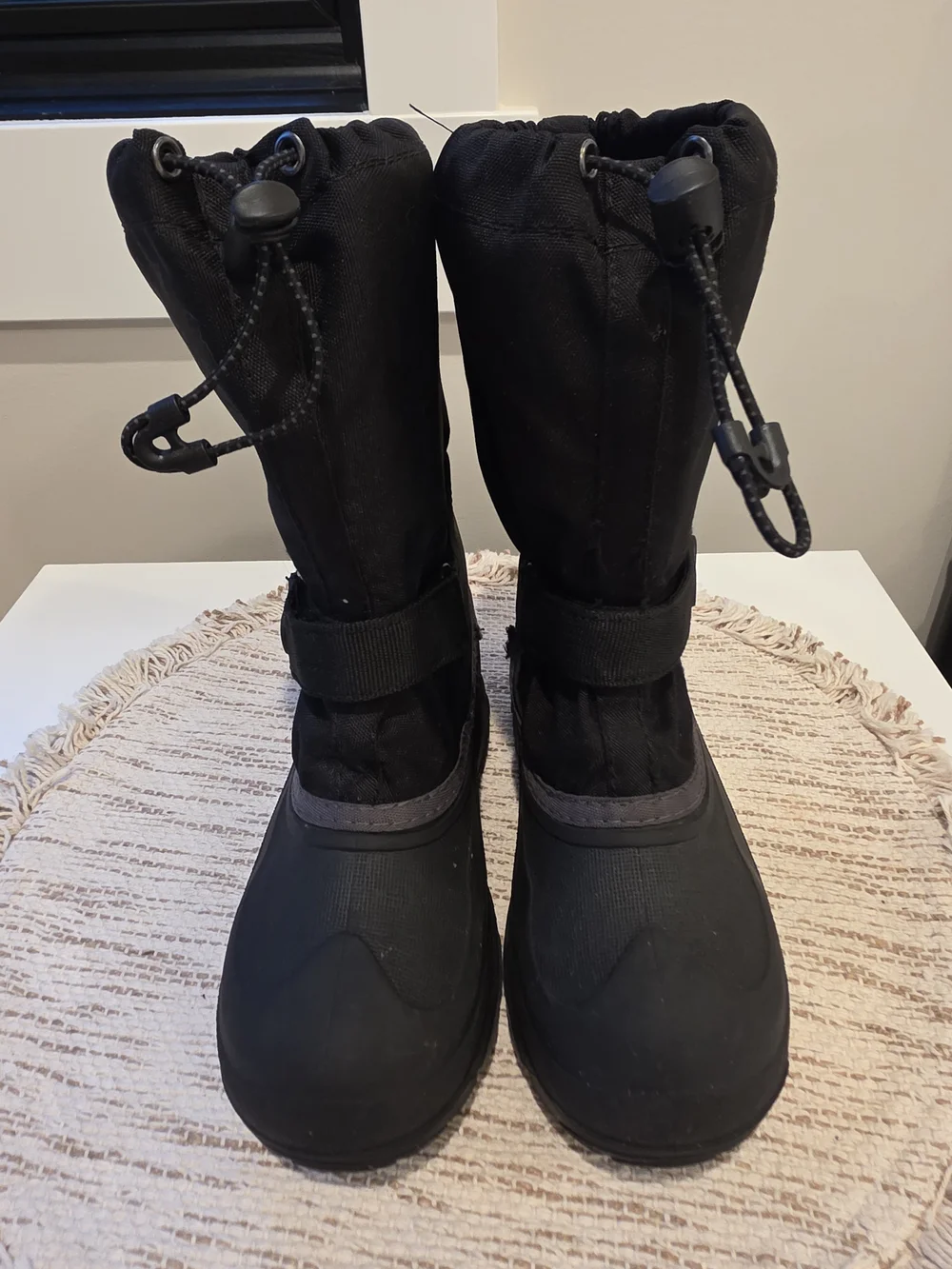 Kamik Kids 4Y Black Snow Boots - Waterproof Winter Footwear